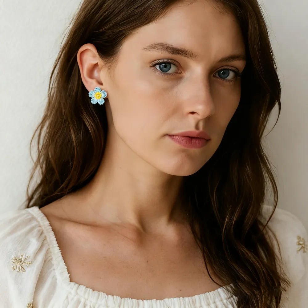 forget-me-not stud earrings