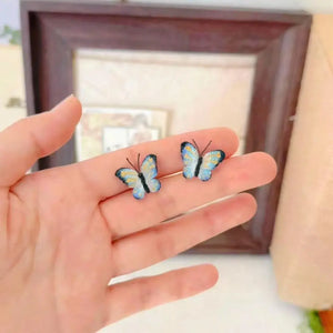 small butterfly earring studs for girls