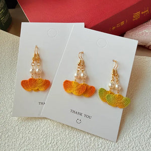 ginkgo earrings drop earrings