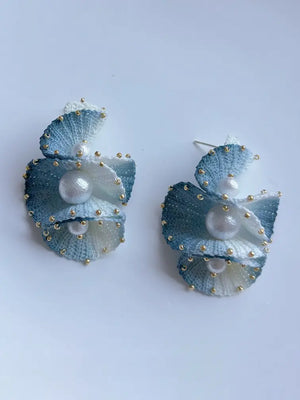 ocean wave earrings