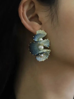 Sea wave earrings
