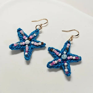 drop tarfish earrings handmade