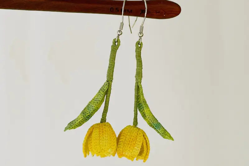 statement flower earrings