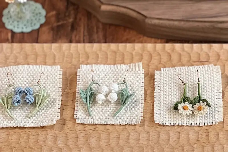 birth month flower earrings