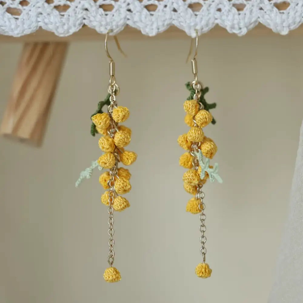 Yllow Golden Wattle Earrings
