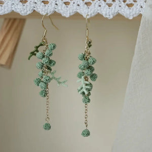 Australia Golden Wattle Flower Earrings