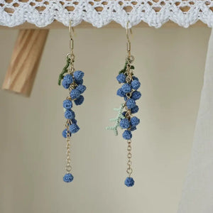 Blue Golden Wattle Earrings