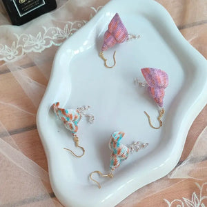 drop seashell earrings