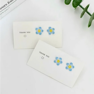 handmade minimalist stud earrings
