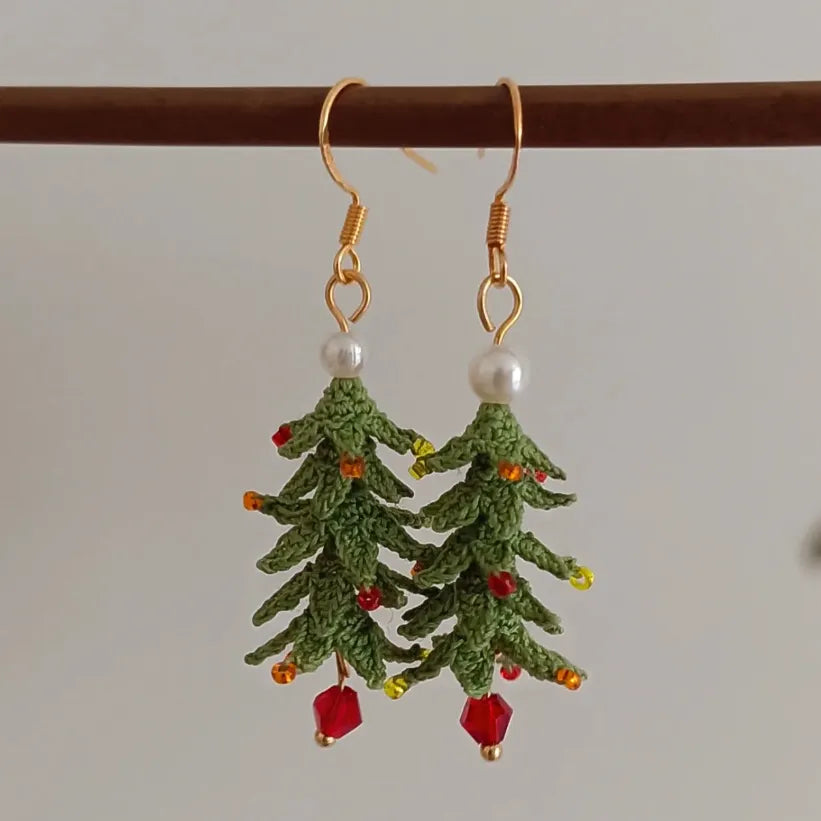 drop earrings christmas tree