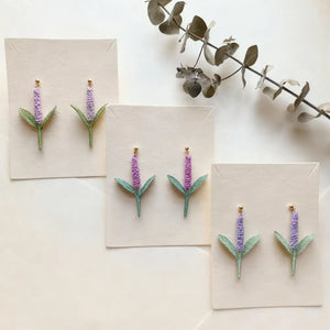 lavender earrings