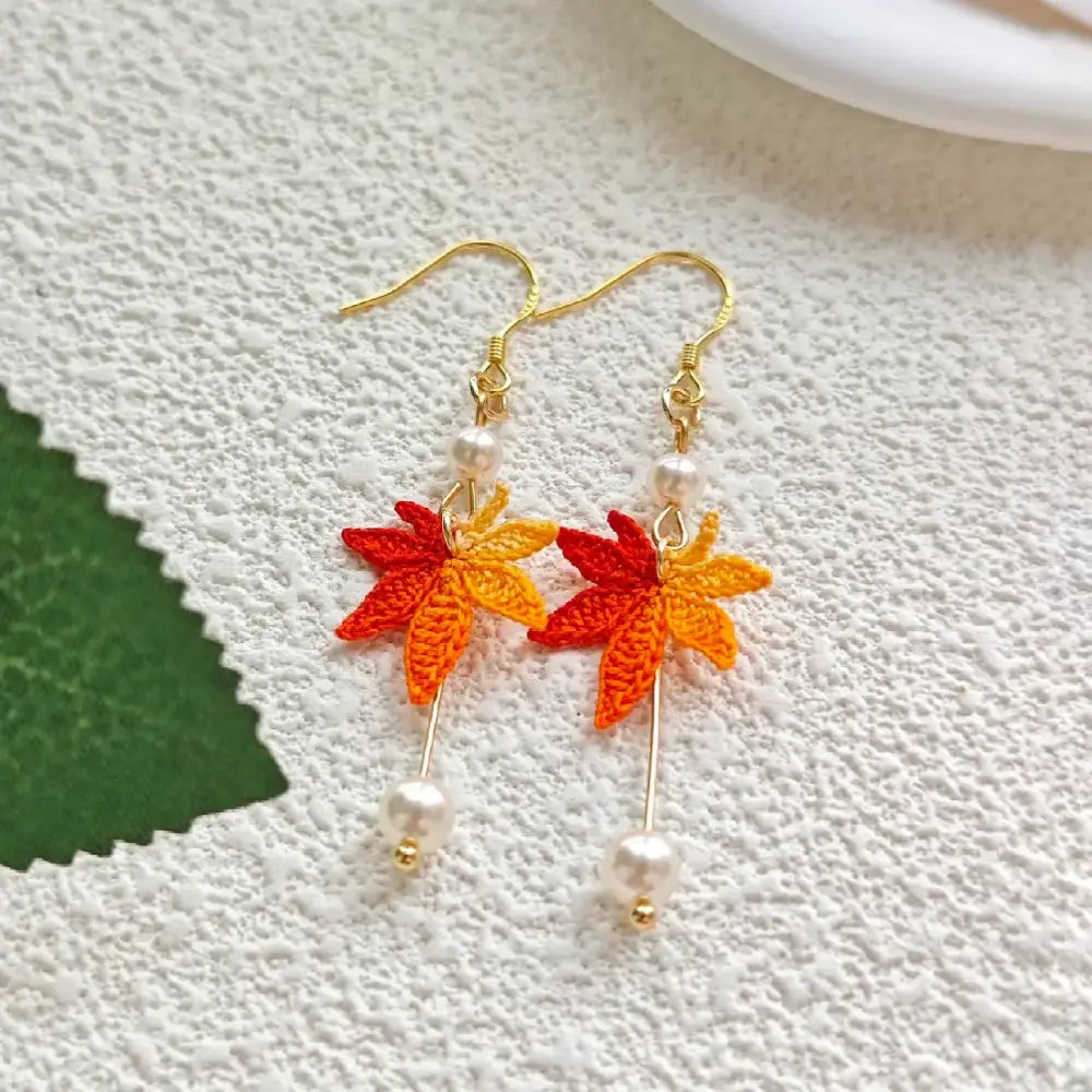 maple leaf earrings