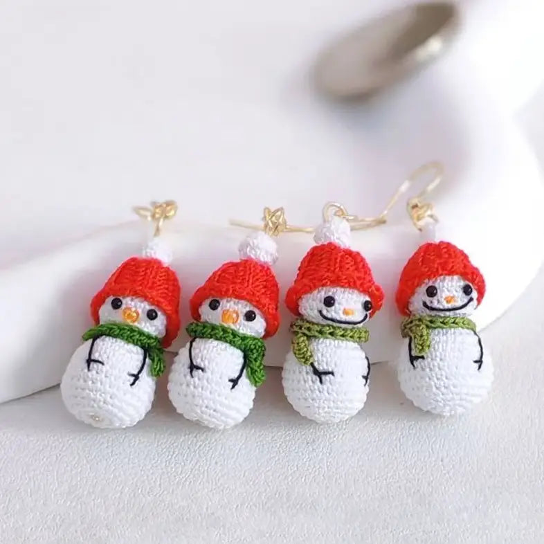Snowman Earrings for Christmas